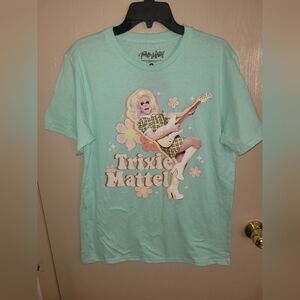Trixie Mattel Drag Queen Rupauls Drag Race Blue T Shirt Adult Size M NWT